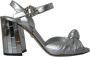 Dolce & Gabbana Zilver Lamsvacht Hakken Sandalen Schoenen Gray Dames - Thumbnail 9