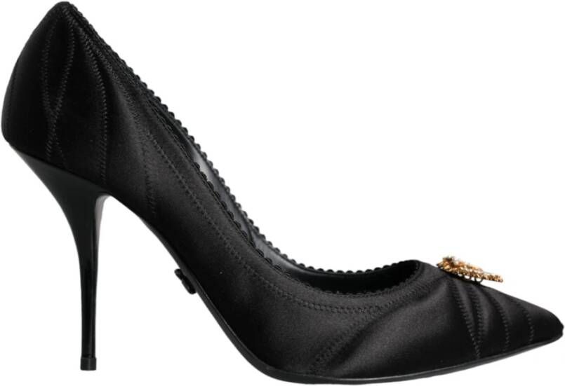 Dolce & Gabbana Zwart Hart Devotion Hakken Pumps Schoenen Black Dames