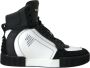 Dolce & Gabbana Zwart Wit Leren High Top Sneakers Black Heren - Thumbnail 2