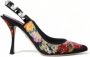 Dolce & Gabbana Bloemige Slingback Hakken met Kristaldetails Multicolor Dames - Thumbnail 9