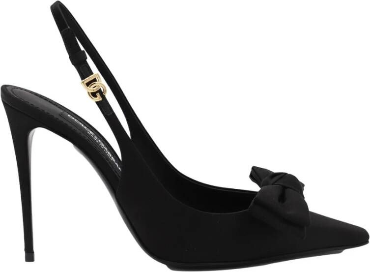 Dolce & Gabbana Zwarte platte schoenen Elegante stijl Black Dames