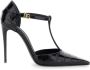 Dolce & Gabbana Zwarte Croco Print Hoge Hakken Black Dames - Thumbnail 1