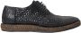 Dolce & Gabbana Zwarte geweven geitenleren Derby schoenen Black Heren - Thumbnail 1