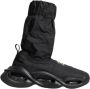 Dolce & Gabbana Zwarte High-Top Wave Sock Sneakers Black Dames - Thumbnail 1