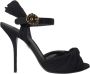 Dolce & Gabbana Luipaard Suède Hakken Sandalen Schoenen Black Dames - Thumbnail 1