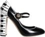 Dolce & Gabbana Zwarte Kristal Mary Jane Hakken Black Dames - Thumbnail 1