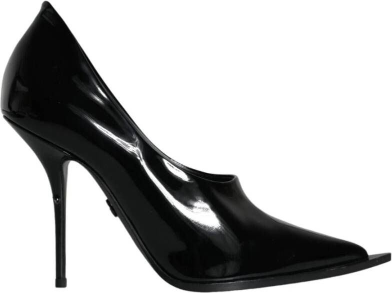 Dolce & Gabbana Zwarte Lakleren Hoge Hakken Pumps Black Dames