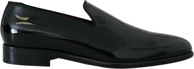 Dolce & Gabbana Zwarte lakleren loafers Black Dames