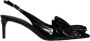 Dolce & Gabbana Zwarte Lakleren Slingback Hakken Black Dames - Thumbnail 1