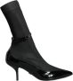 Dolce & Gabbana Zwarte Lakleren Stiletto Enkellaarsjes Black Dames - Thumbnail 1