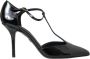 Dolce & Gabbana Zwarte Lakleren T-Strap Hakpompen Black Dames - Thumbnail 1