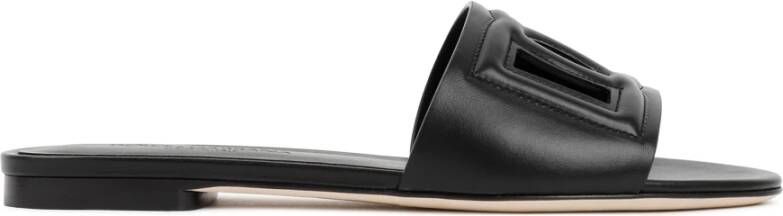 Dolce & Gabbana Glij in stijl met deze sliders van hoogwaardige stof Black Dames