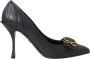 Dolce & Gabbana Zwarte Leren Hakken Pumps Black Dames - Thumbnail 1