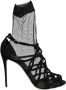 Dolce & Gabbana Zwarte Leren Hakken Sandalen met Gesp Black Dames - Thumbnail 1