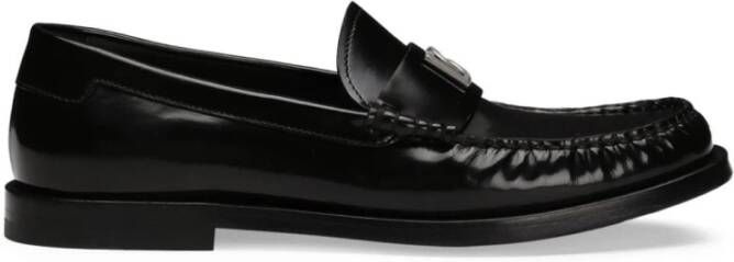 Dolce & Gabbana Zwarte platte schoenen Elegante stijl Black Dames