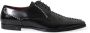 Dolce & Gabbana Zwarte Leren Kristal Formele Schoenen Black Heren - Thumbnail 1