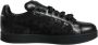 Dolce & Gabbana Zwarte Leren Lage Sneakers Black Dames - Thumbnail 1