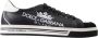 Dolce & Gabbana Zwarte Leren Lage Sneakers Print Black Heren - Thumbnail 1