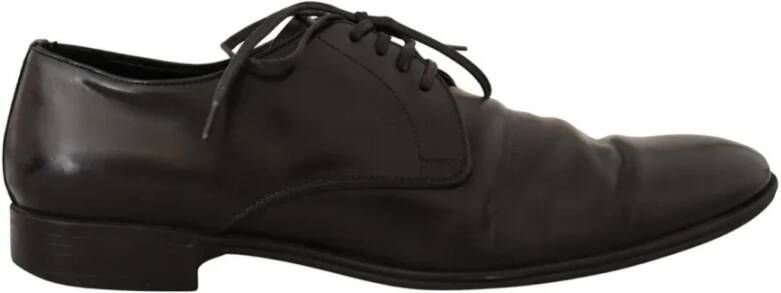 Dolce & Gabbana Zwarte Leren Oxford Formele Schoenen Black Heren