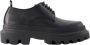 Dolce & Gabbana Zwarte platte schoenen voor heren Mocassino Derby stijl Black Heren - Thumbnail 1