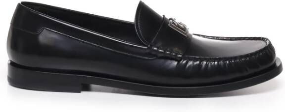 Dolce & Gabbana Zwarte platte schoenen voor vrouwen Black Heren