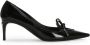 Dolce & Gabbana Zwarte leren pumps met gouden logo Black Dames - Thumbnail 1