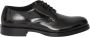 Dolce & Gabbana Zwarte Leren Veterschoenen Black Heren - Thumbnail 1