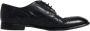 Dolce & Gabbana Zwarte leren Wingtip Formele Schoenen Black Heren - Thumbnail 1