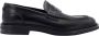 Dolce & Gabbana Zwarte Loafer Schoenen met Metalen Monogram Black Heren - Thumbnail 1