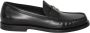 Dolce & Gabbana Zwarte Loafer Schoenen met Zilveren DG Logo Black Heren - Thumbnail 1