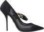 Dolce & Gabbana Zwarte Mesh Stiletto Pumps Black Dames - Thumbnail 1