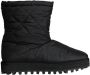 Dolce & Gabbana Zwarte Nylon Gevoerde Mid Calf Laarzen Black Dames - Thumbnail 1