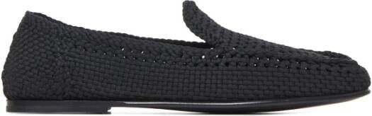 Dolce & Gabbana Gehaakte stoffen loafers Black Heren