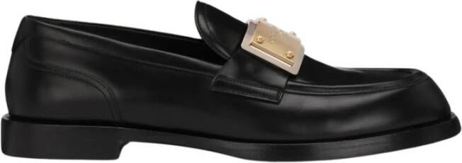 Dolce & Gabbana Zwarte platte schoenen van Dolce Gabbana Black