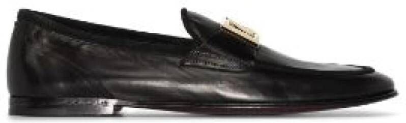 Dolce & Gabbana Zwarte platte schoenen voor dames Black Heren