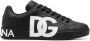 Dolce & Gabbana Zwarte Portofino Logo-Print Sneakers Black Heren - Thumbnail 1