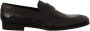 Dolce & Gabbana Zwarte Slip On Moccasin Schoenen van Krokodillenleer Black Heren - Thumbnail 14