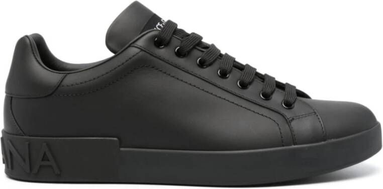 Dolce & Gabbana Zwarte Sneakers met 3 5 cm Hak Black Heren