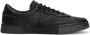 Dolce & Gabbana Gestructureerde leren vetersneakers met merkhak Black Heren - Thumbnail 1