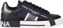 Dolce & Gabbana Zwarte Sneakers Metallic Inzetstukken Rubberen Zool Black Heren - Thumbnail 1