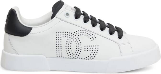 Dolce & Gabbana Zwarte Sneakers voor Vrouwen White Dames