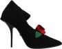 Dolce & Gabbana Zwarte Stilettohak Mid Calf Laarzen Black Dames - Thumbnail 1