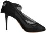 Dolce & Gabbana Zwarte Stretch Mesh Soklaarzen Leren Zool Black Dames - Thumbnail 1