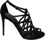 Dolce & Gabbana Zwarte Suède Enkelband Stiletto's Black Dames - Thumbnail 1