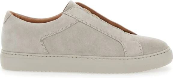 Doucal's Beige Slip-On Suède Sneakers Beige Heren