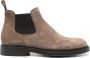 Doucal's Beige Suède Chelsea Boots Lichtgewicht Rubberen Zool Brown Heren - Thumbnail 1