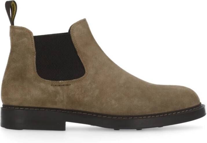 Doucal's Beige Suède Chelsea Boots voor Mannen Beige Heren