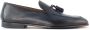 Doucal's Blauwe Leren Loafers met Kwastje Black Heren - Thumbnail 1