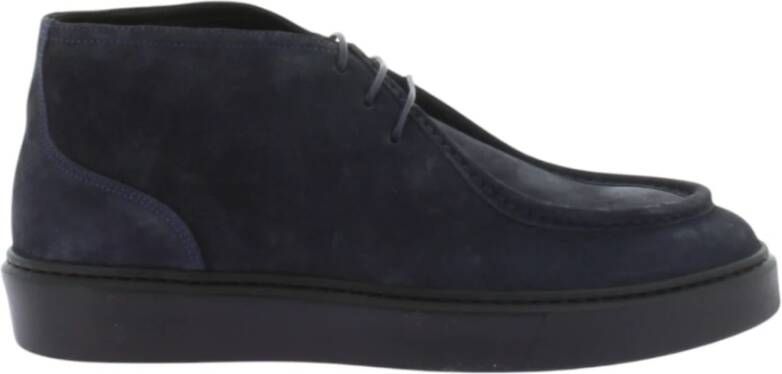 Doucal's Blauwe Platte Schoenen Blue Heren