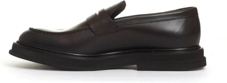 Doucal's Bruin leren loaferslof Brown Heren